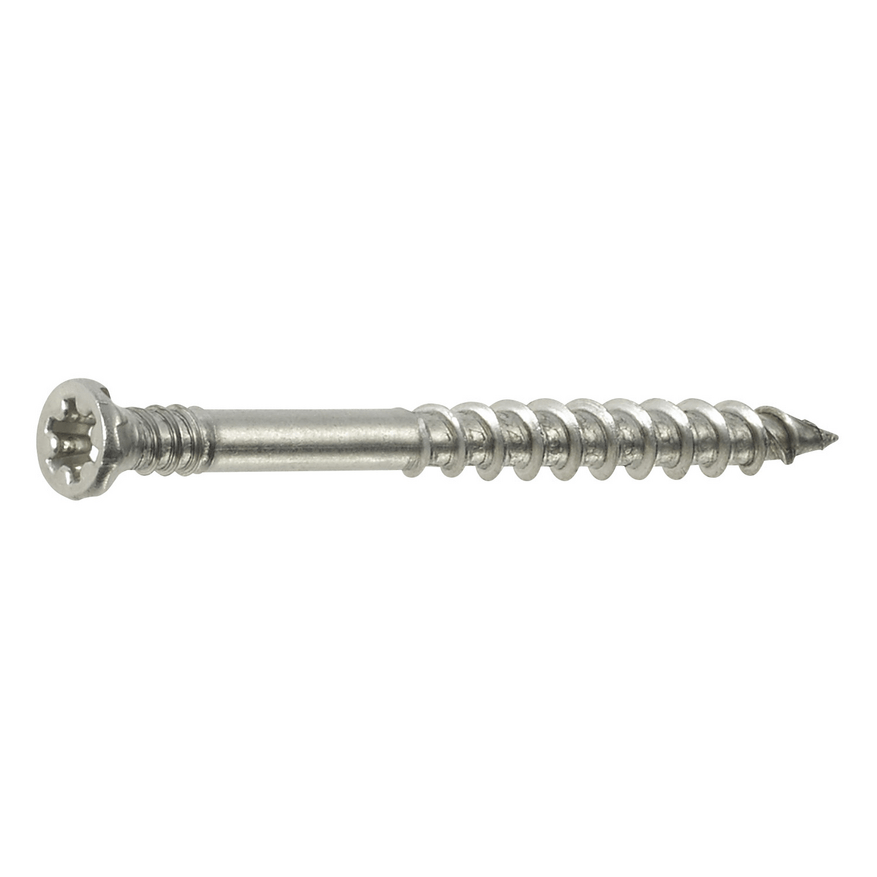 An Ipe/Hardwood Autofeed Deck Screw on a white background is displayed above.